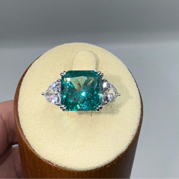 5ct Radiant Tourmaline Ring - Picture 8 of 14